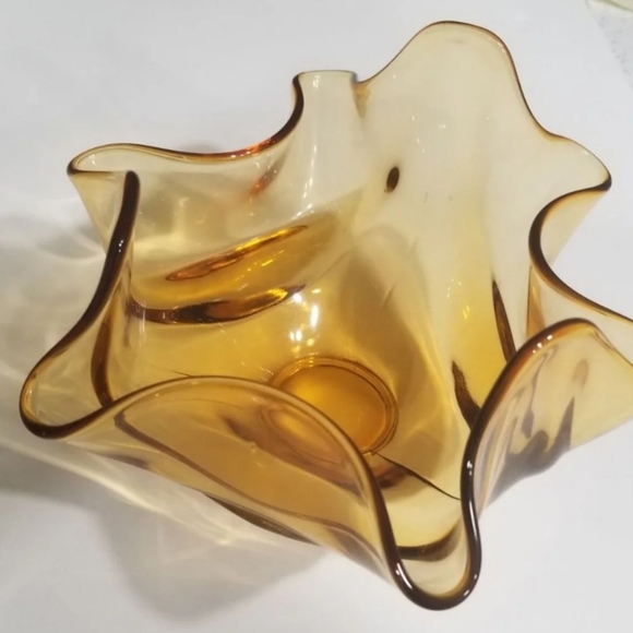 Vintage Viking Glass Flared Epic Drape Bowl 6806 - Picture 2 of 4